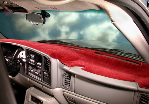 Coverking Gray Carpeted Dash Cover 02-05 Dodge Ram - Click Image to Close